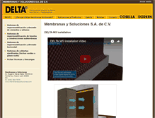 Tablet Screenshot of membranasysoluciones.com